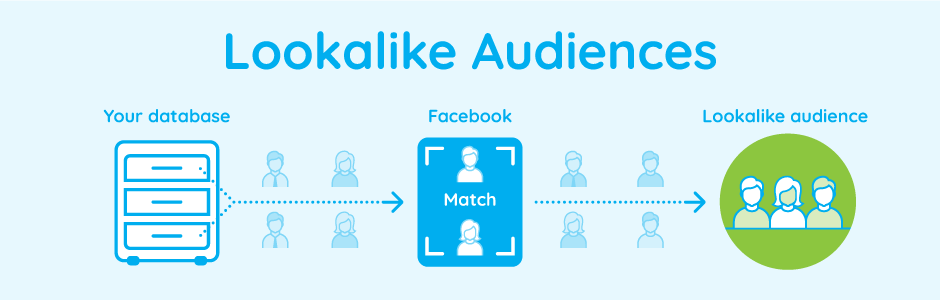 Showing how your database works with facebook to create a lookalike audience